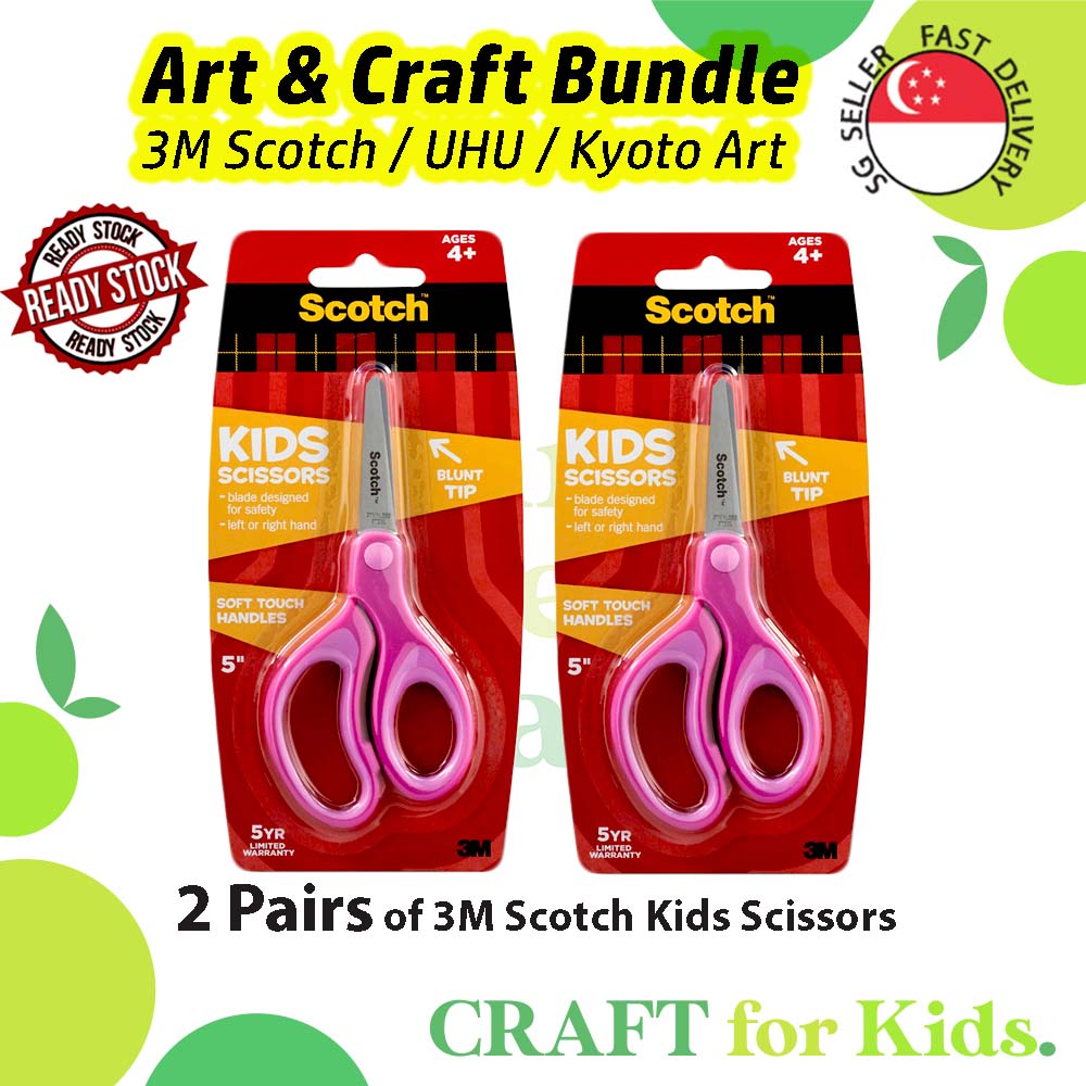 M&G Kids Creative Art Pattern Scissors (3 Cut Patterns)