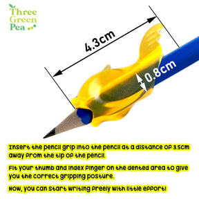 [Bundle Deal] Cute Silicone Pencil Grip (Dolphin Shaped) for Children and Students - Corrects Writing Position Tool