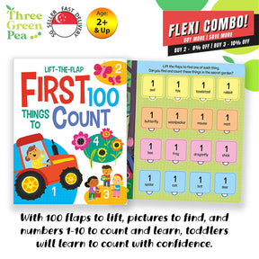 First 100 Things to Count Lift-the-Flap Board Book for Children | Suitable for Ages 1 to 5