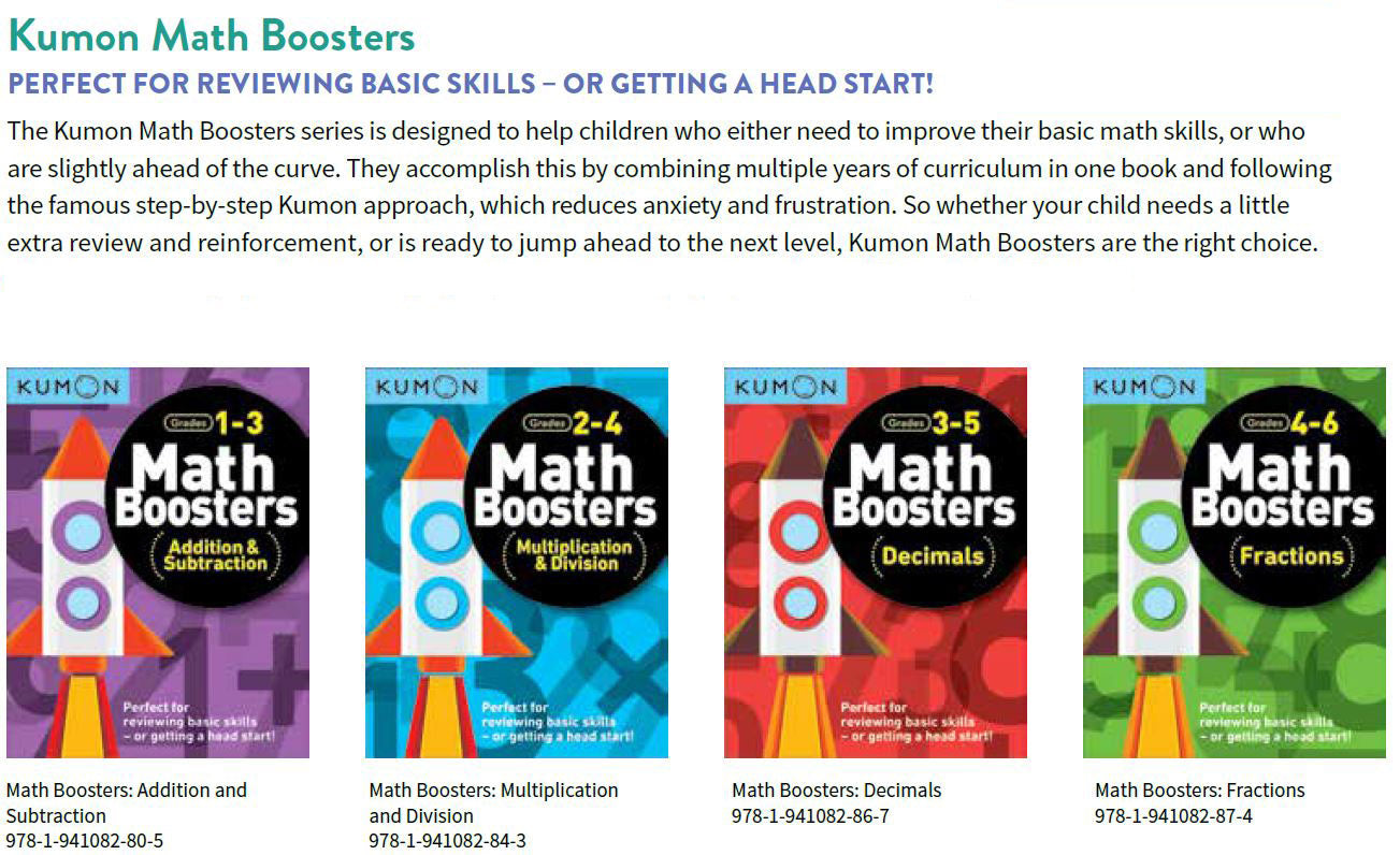 Kumon Grade 1-3 Math Boosters (Addition and Subtraction) [C3-4]