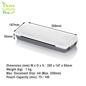 GBC A4 Laminator Machine - Home and Office Use - 2 Years Carry-In Warranty