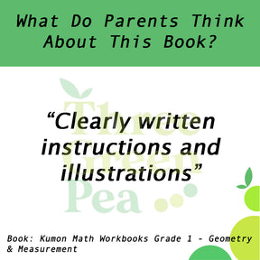 Kumon Math Workbooks Grade 1 - Geometry & Measurement [C1-3]