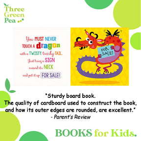 Touch and Feel Book Never Touch a Dragon Children Board Book for babies [B1-1]