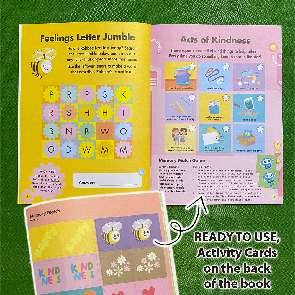 Jasper Let's Choose Kindness - Sticker Activity Book | with Stickers, Activity Cards, Games, Learning Adventure