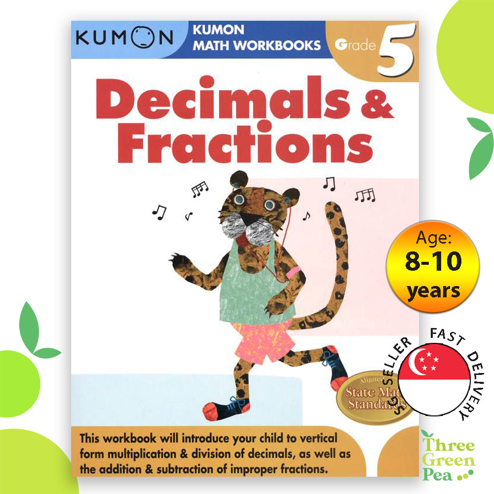 [Original] Kumon Math Workbooks Grade 5 - Decimals & Fractions