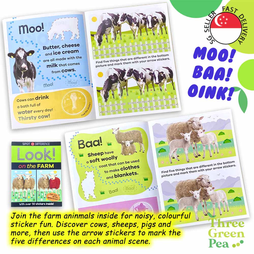 [Bundle Deal] 4 Books of Spot the Difference Activity Books in 4 Different Themes for Children Ages 3 and above