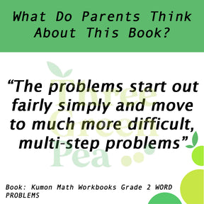 Kumon Math Workbooks Grade 2 WORD PROBLEMS [C1-2]