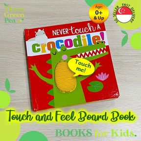 Touch and Feel Book Never Touch a Crocodile Children Board Book for babies [B1-1]
