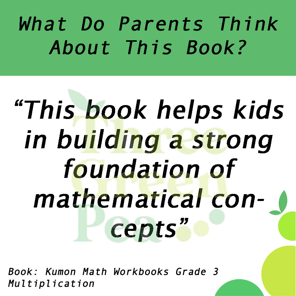 Kumon Math Workbooks Grade 3 - MULTIPLICATION [C1-1]
