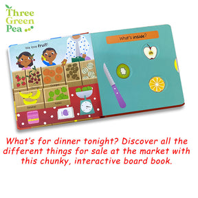 My First Animated Board Book - At the Market | For Children Ages 3+ | Interactive Storytelling with Kids