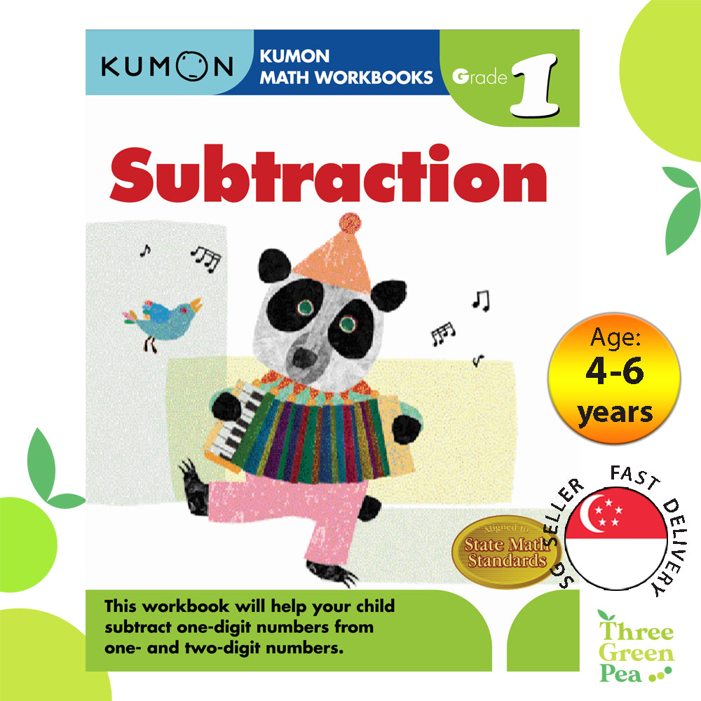 Kumon Math Workbooks Grade 1 SUBTRACTION [C1-3]