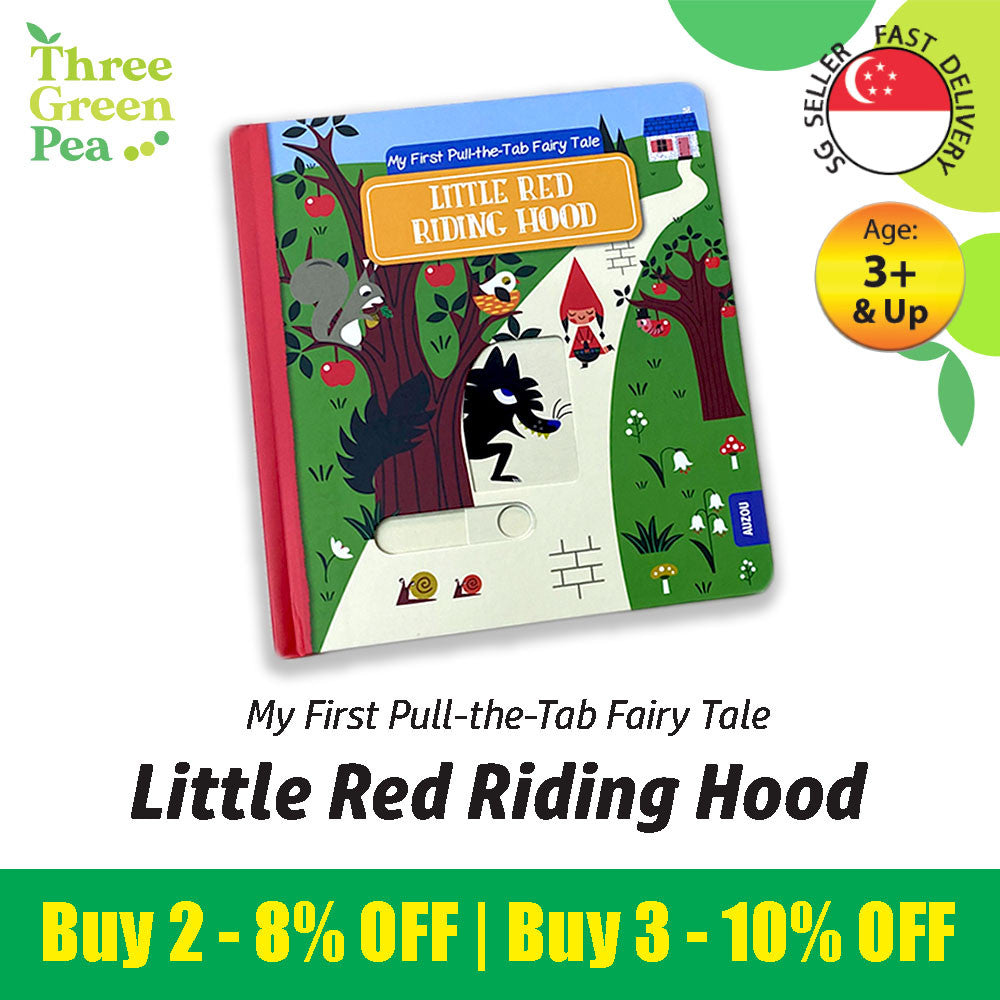 My First Pull-the-tab Fairy Tale Board Book - Little Red Riding Hood For Children Ages 3+ Interactive Storytelling with Kids [B3-4]