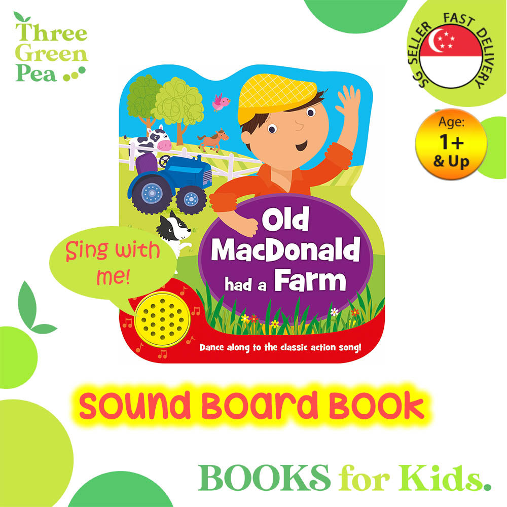 Shaped Sound Board Books for Toddlers : Old MacDonald Had A Farm - Read-Along Storybooks - For Babies & Toddlers