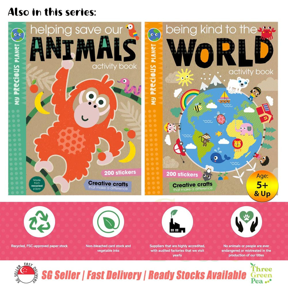 Children Education and Activity Book Being Kind to the World / Helping Save our Animals / Caring for Our Oceans / Looking after Nature Suitable for Age 5 and above