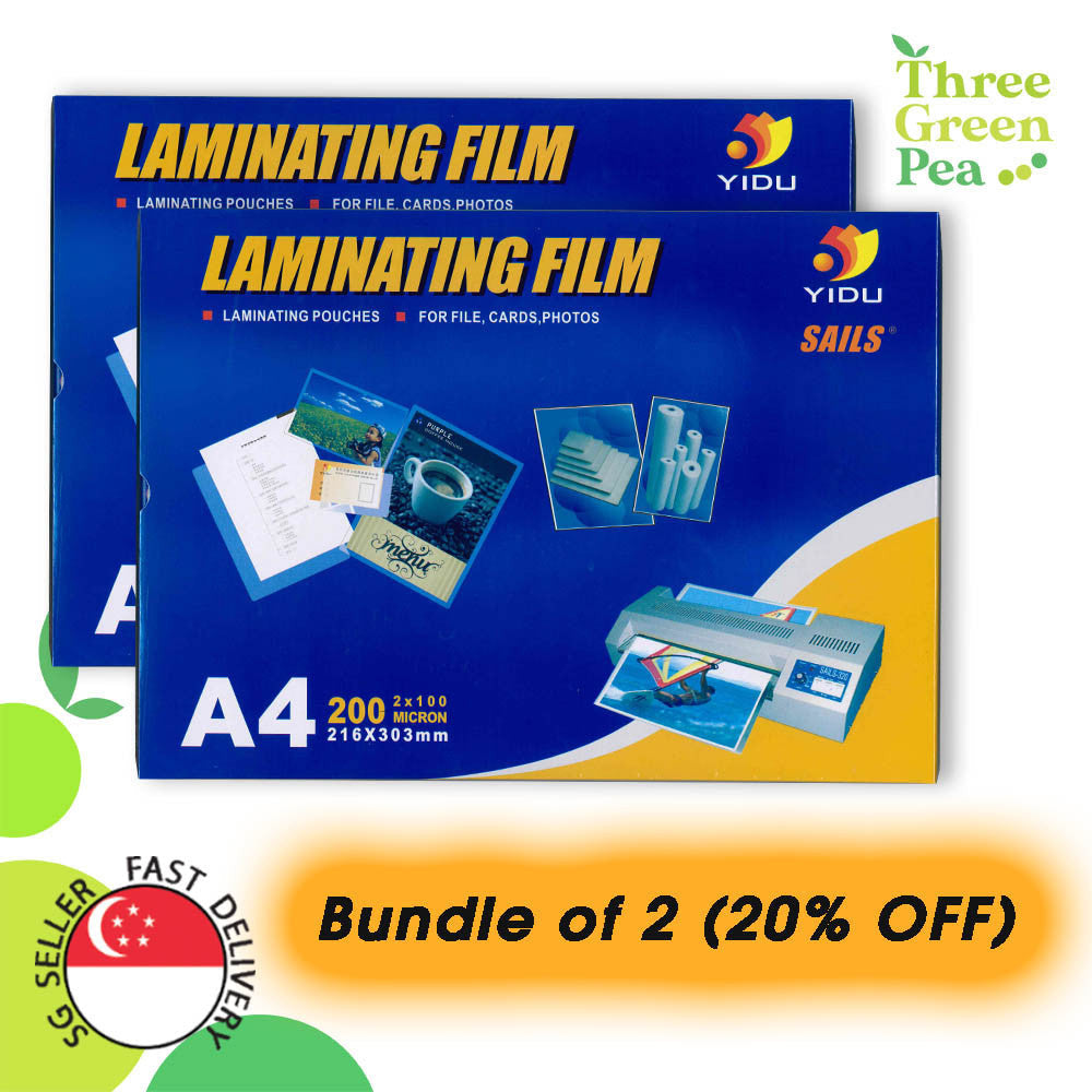 Tirupati Enterprises Laminating Pouch Film(A4)/ Lamination  Sheet/Lamination Paper/ Set of 100pcs: Clear Film, Plain 210 × 297 mm, 80 A4  paper - A4 paper
