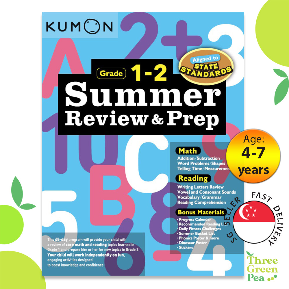 [Original] Kumon Summer Review & Prep - Grade 1 to 2