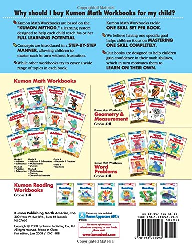 [Original] Kumon Math Workbooks Grade 5 - Decimals & Fractions