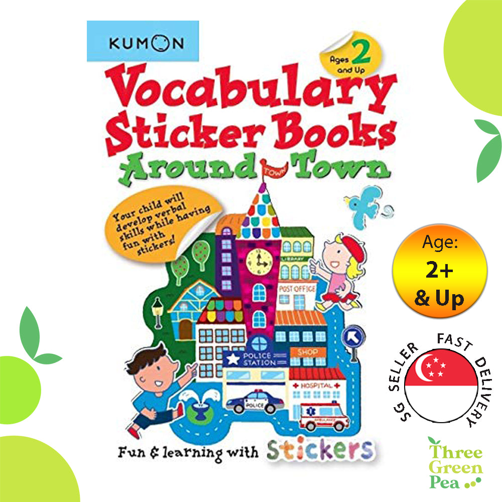 Kumon Vocabulary Sticker Books – Around Town