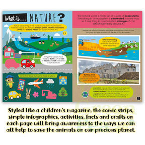 Children Education and Activity Book Being Kind to the World / Helping Save our Animals / Caring for Our Oceans / Looking after Nature Suitable for Age 5 and above