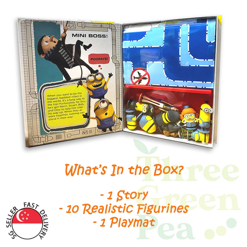 My Busy Book - Minions | 10 Figurines, 1 Playmat and 1 Story Board Book | Great Gift Ideas for Children