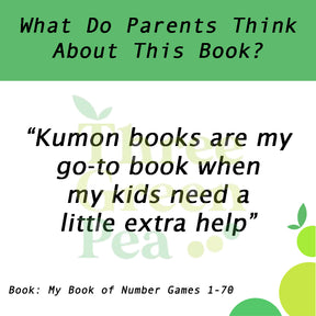 Kumon Math Skills Workbooks - My Book of Number Games 1-70