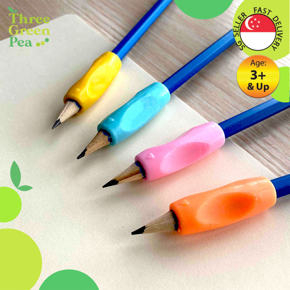 [Bundle Deal] Cute Silicone Pencil Grip (Round) for Children and Students - Corrects Writing Position Tool