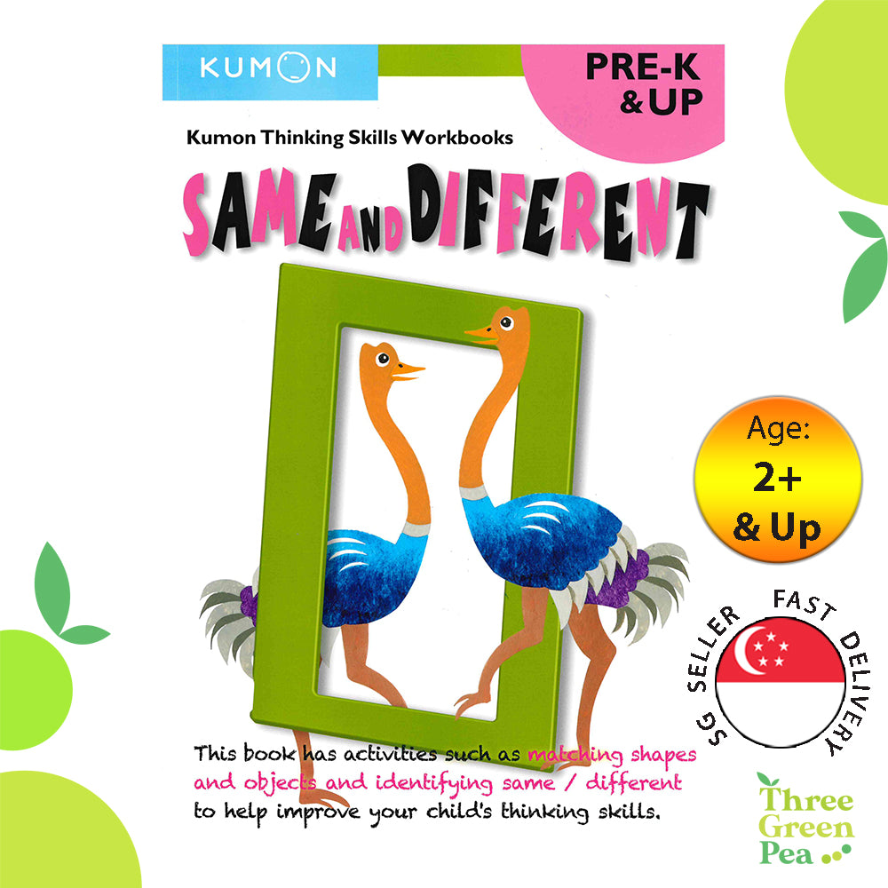 Kumon Thinking Skills Workbook - Same and Different / Differentiation (Pre-K and Up)