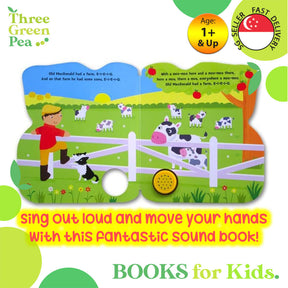 Shaped Sound Board Books for Toddlers : Old MacDonald Had A Farm - Read-Along Storybooks - For Babies & Toddlers