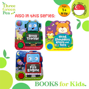 Shaped Sound Board Books for Toddlers : Head, Shoulders, Knees And Toes - Read-Along Storybooks - For Babies & Toddlers