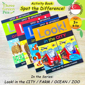 [Bundle Deal] 4 Books of Spot the Difference Activity Books in 4 Different Themes for Children Ages 3 and above