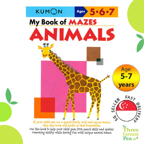 Kumon Basic Skills Workbooks - My Book Of Mazes Animals