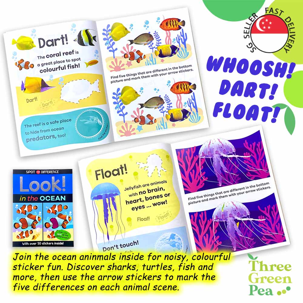 [Bundle Deal] 4 Books of Spot the Difference Activity Books in 4 Different Themes for Children Ages 3 and above