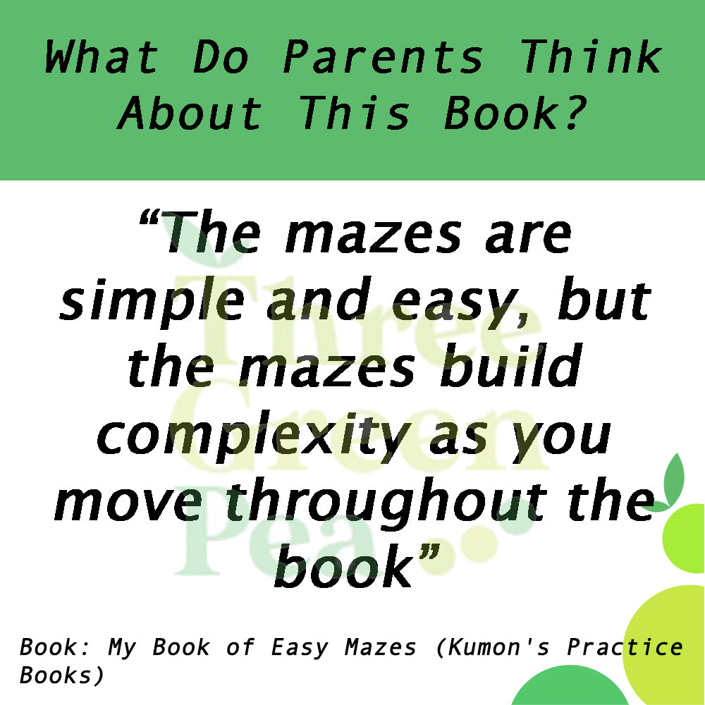 Kumon Basic Skills Workbooks - My Book of Easy Mazes