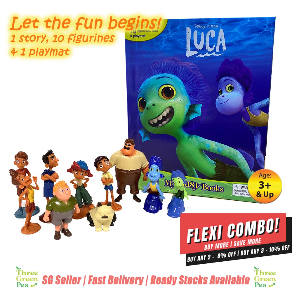 My Busy Book - Luca | 10 Figurines, 1 Playmat and 1 Story Board Book | Great Gift Ideas for Children