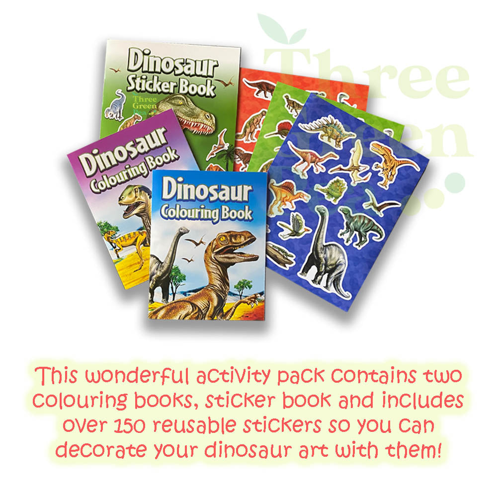 Children Activity Pack: Colouring & Sticker Books - Cocomelon / Dinosaurs| Suitable for Age 3+ | Great Gift Ideas