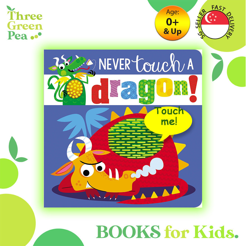 Touch and Feel Book Never Touch a Dragon Children Board Book for babies [B1-1]