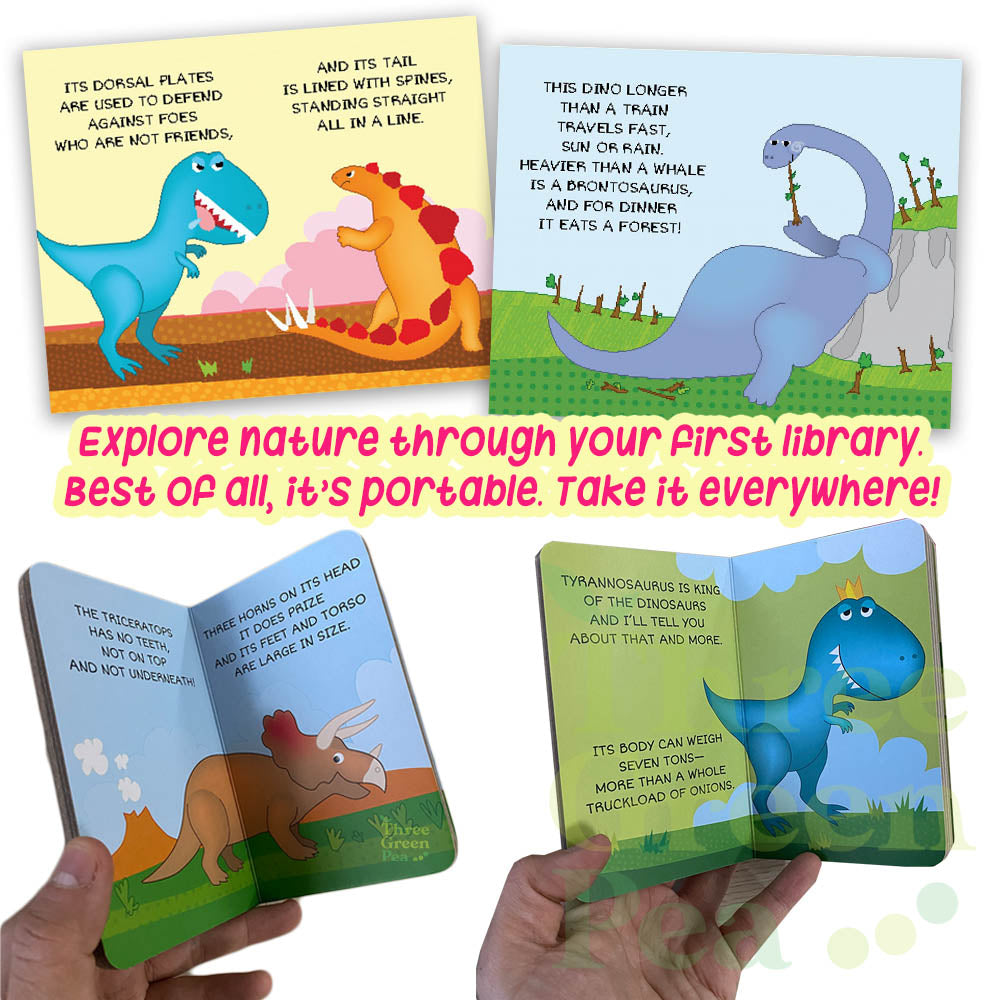 Children Board Books - My First Library: Read and Learn ABC 123 / Dinosaurs / Baby Animals | Suitable for Ages 1 and above | Gift Ideas