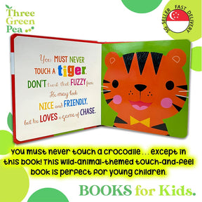 Touch and Feel Book Never Touch a Crocodile Children Board Book for babies [B1-1]
