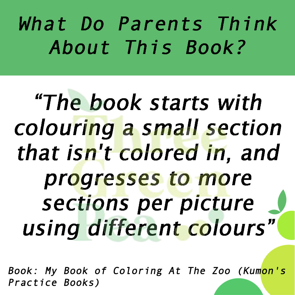 Kumon Basic Skills Workbooks - My Book of Coloring At the Zoo