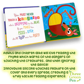 Touch and Feel Board Books Never Touch a Kangaroo! Children Books for babies and toddlers [B1-1]