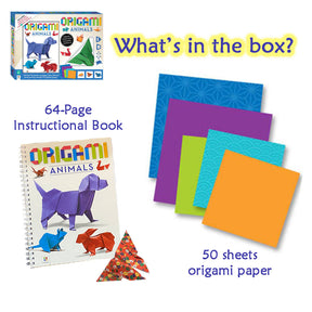 Origami Animals (2020 Ed) Kit | Art and Craft Activity With Children at Home | 64-Page Instruction books with 50 sheets origami papers
