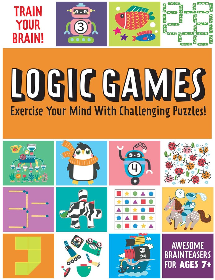 Children Educational Book | Train your Brain - Logic Games | Suitable for Age 7 and above