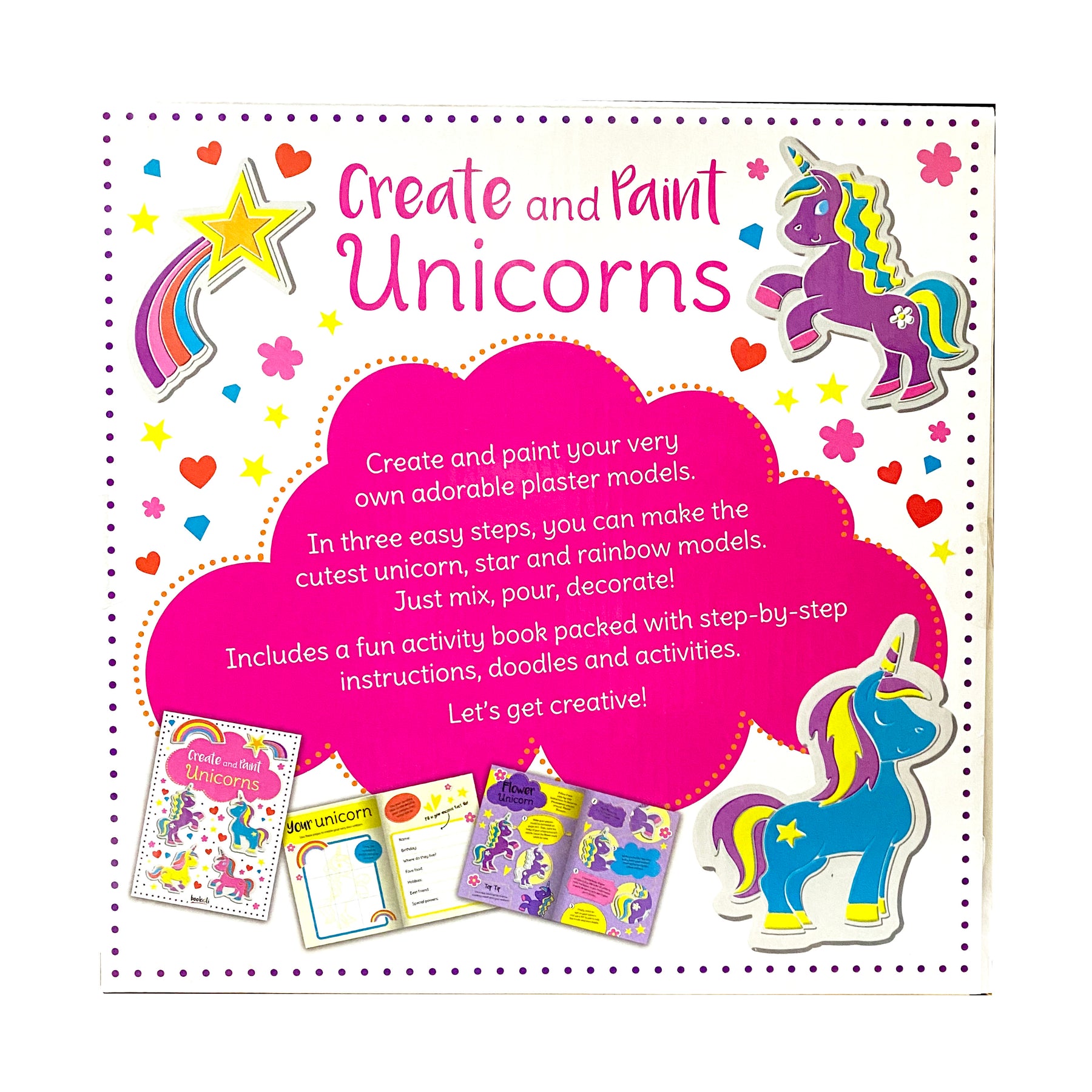 Art and Crafts for Kids | Create and Paint Unicorns Clay Models Activity Kit | Fun n Interactive | Suitable for Ages 5 and above | Great Gift Ideas