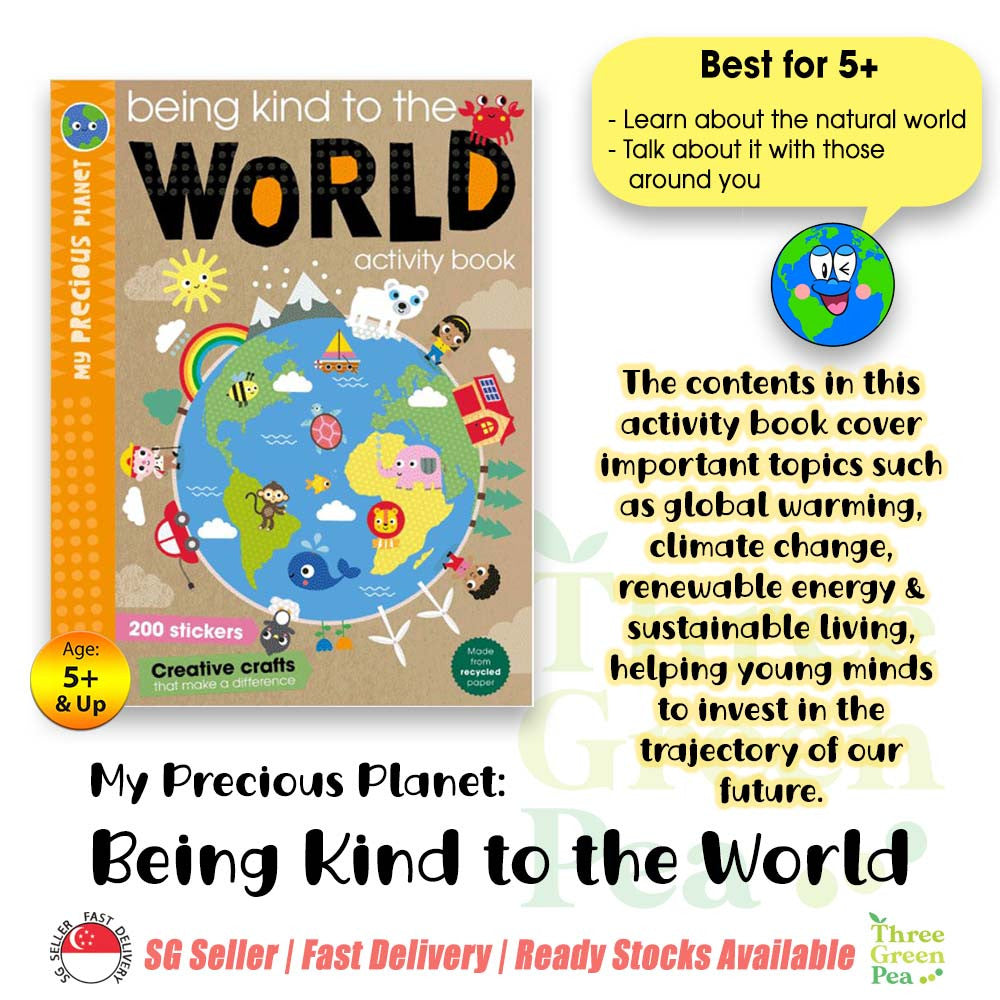 Children Education and Activity Book Being Kind to the World / Helping Save our Animals / Caring for Our Oceans / Looking after Nature Suitable for Age 5 and above