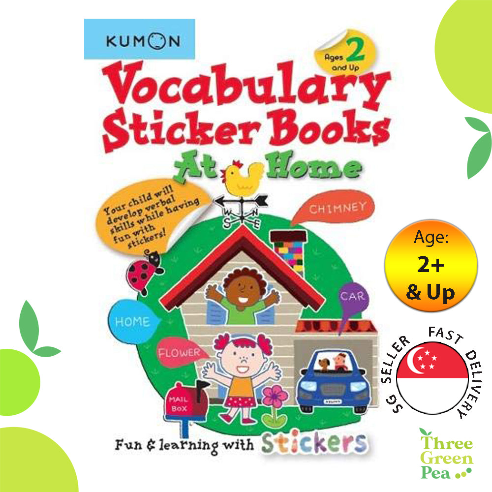 Kumon Vocabulary Sticker Books – At Home