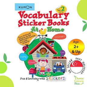 Kumon Vocabulary Sticker Books – At Home