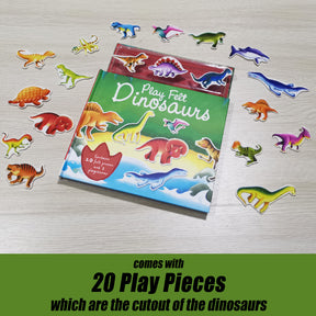 Soft Felt Play Books: Play Felt Roarsome Dinosaurs! (Board book)