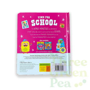 Children Sensory Books - Touch and Feel Worry Monsters Can I have a Hug / Time for School Suitable for Age 1 [B4-2]