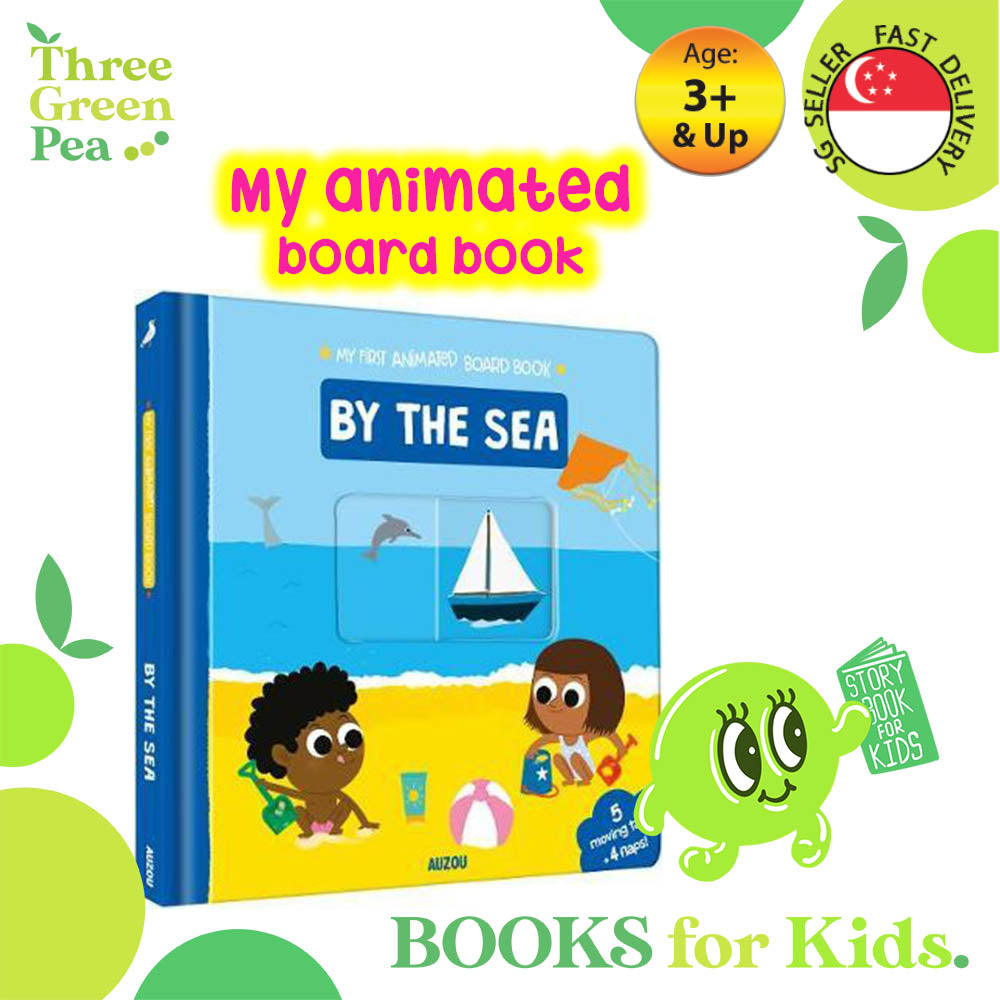 My First Animated Board Book - BY THE SEA - Storybook suitable for age 3 and above