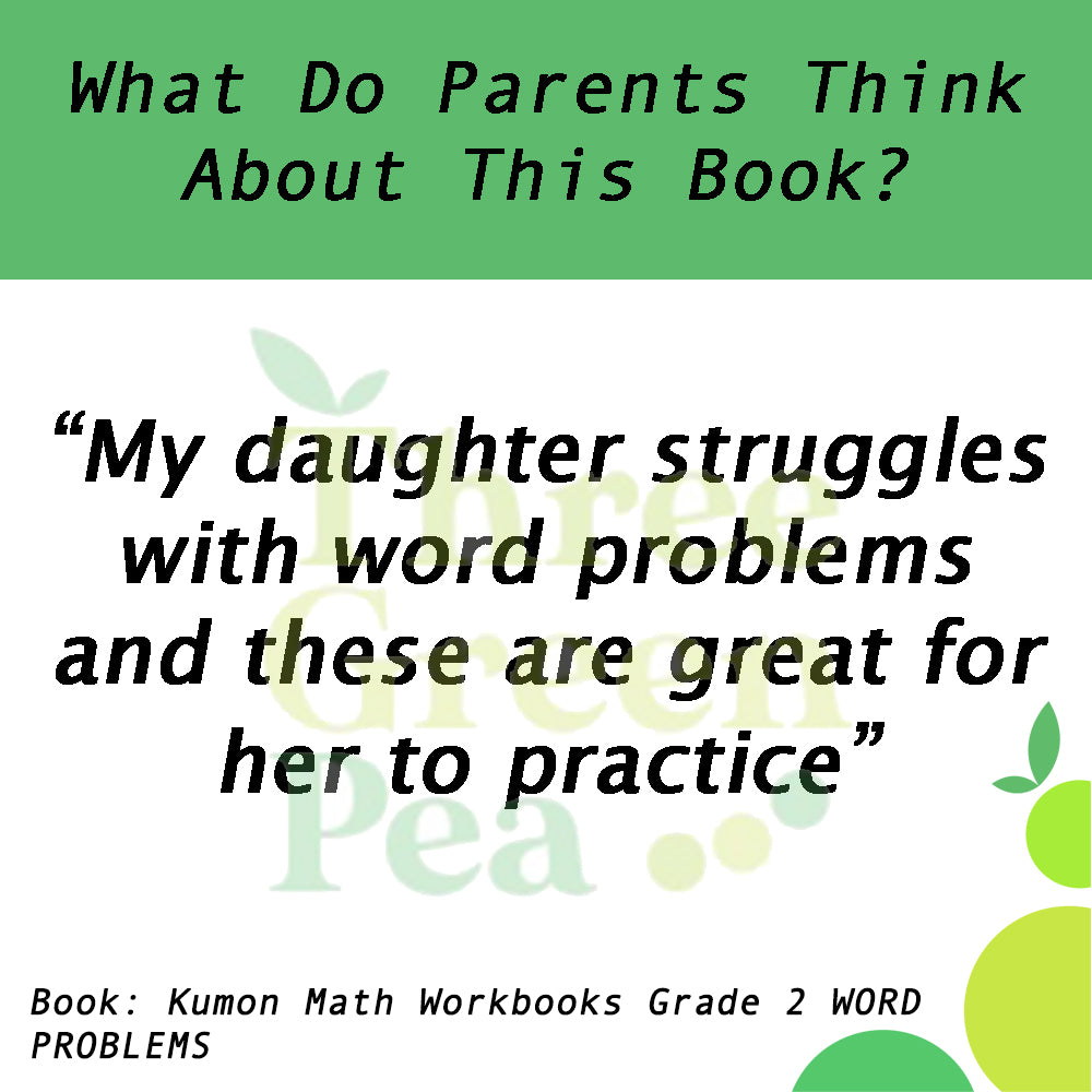Kumon Math Workbooks Grade 2 WORD PROBLEMS [C1-2]